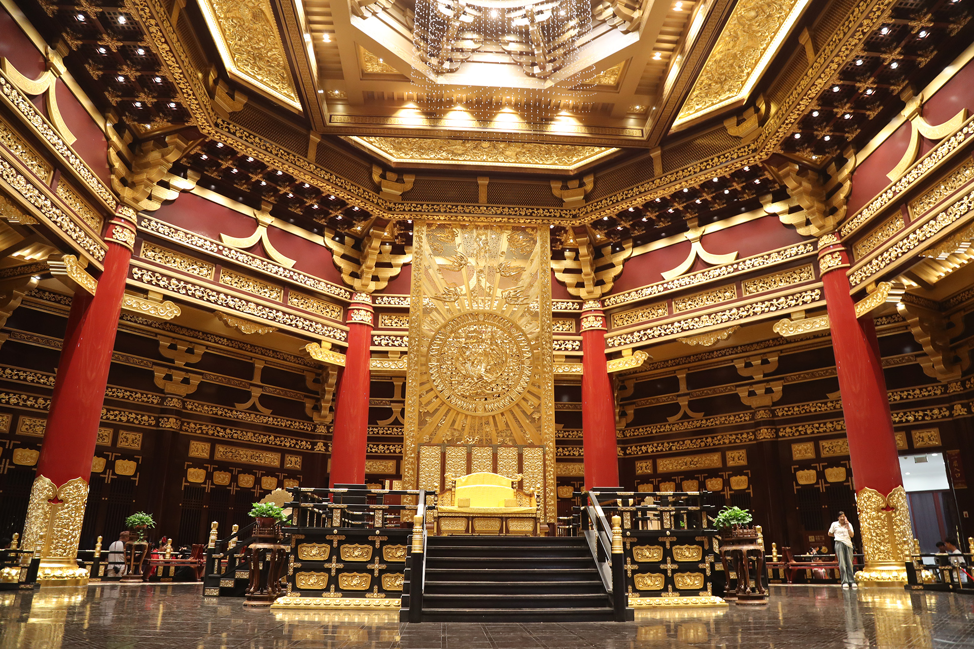 An interior view of Mingtang in Luoyang, Henan Province. /CGTN