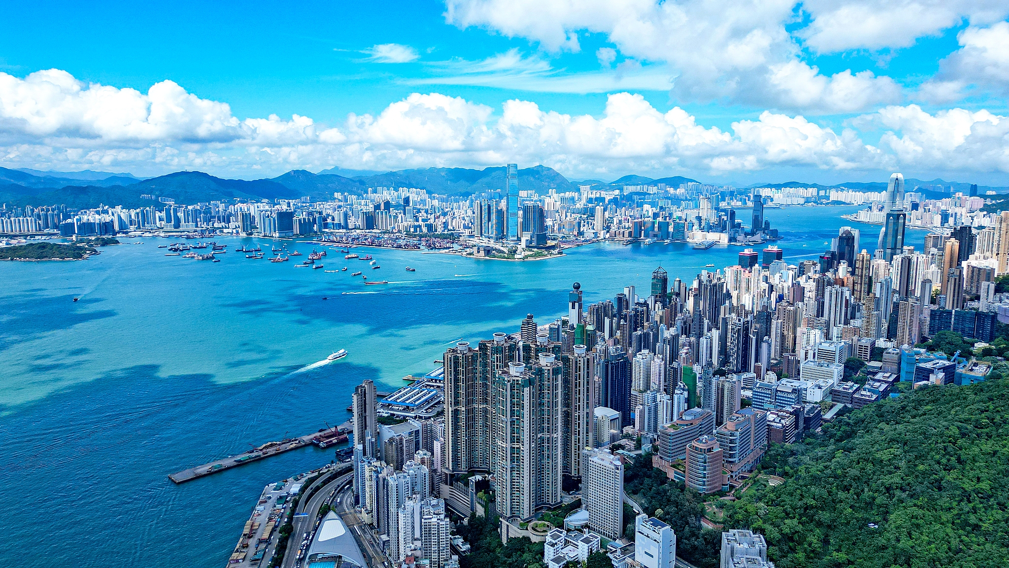 A view of south China's Hong Kong Special Administrative Region. /VCG