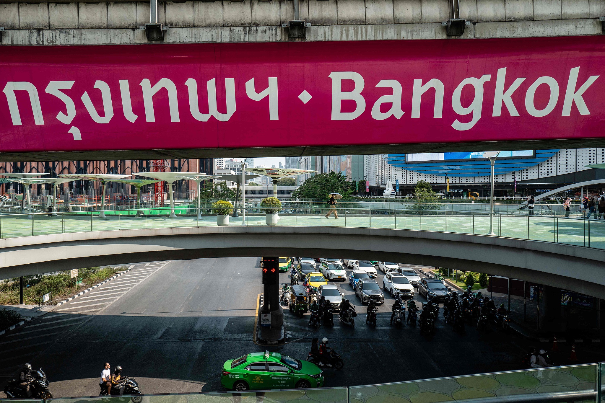 The Pathumwan Intersection Skywalk in Bangkok, Thailand, April 29, 2026. /VCG
