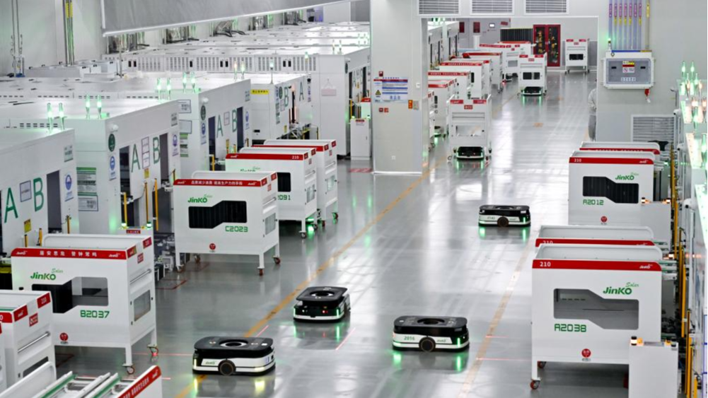 The intelligent mega-factory of Jinko Solar Co., Ltd. in Shangrao, a city in Jiangxi Province, east China, July 12, 2025. /Xinhua 