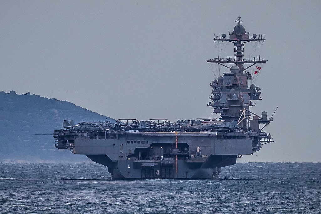 The US Navy aircraft carrier USS Gerald R. Ford departed from Split, Croatia, April 2, 2026. /VCG 