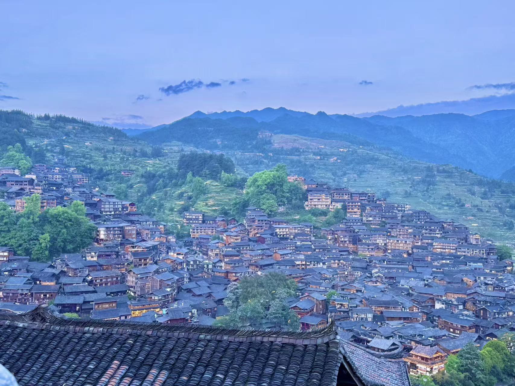 One-Thousand-Household Miao village of Xijiang. /CGTN