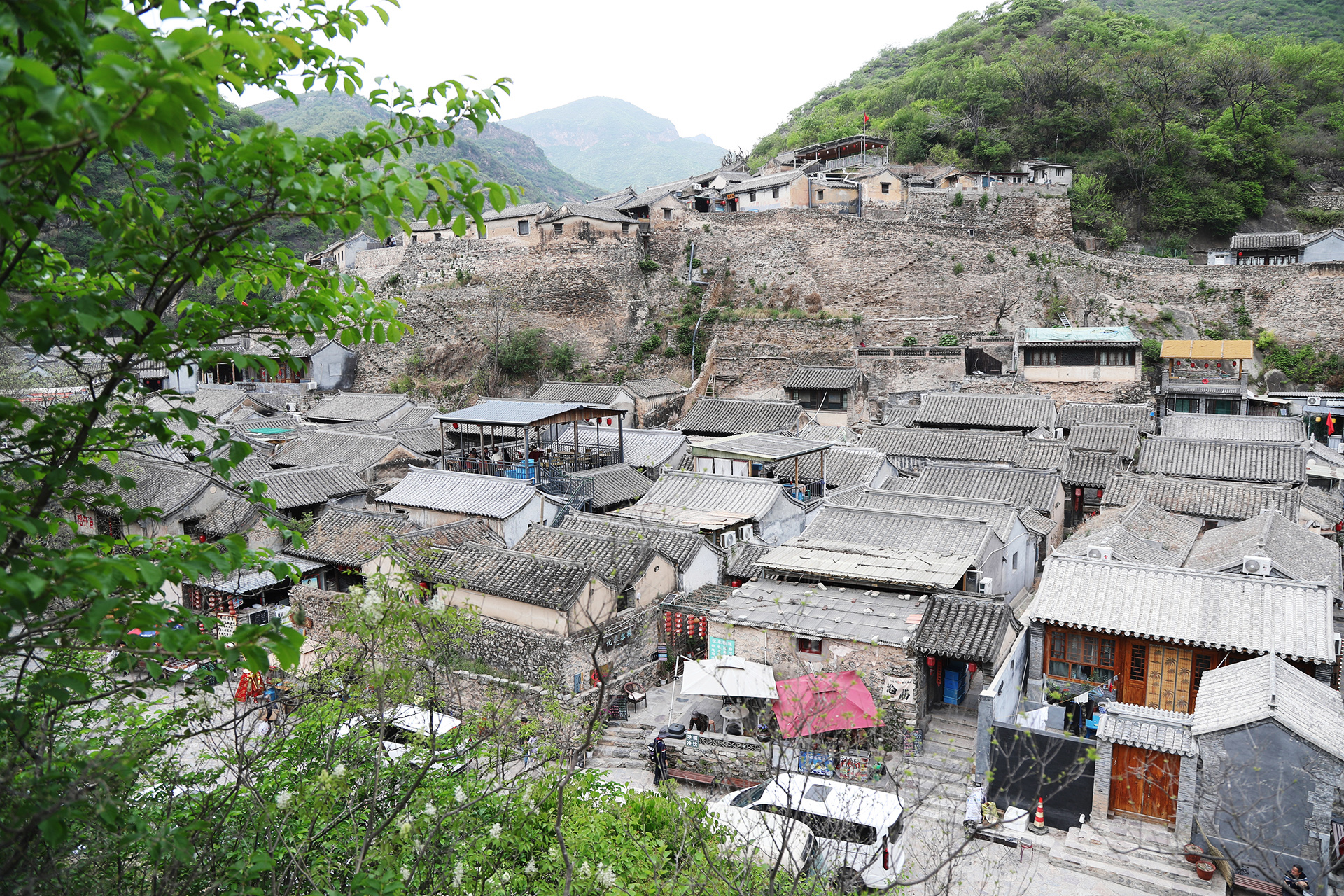 A view of Cuandixia Village in Beijing's Mentougou District. /CGTN