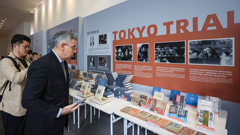 A commemorative event marking the 80th anniversary of the opening of the Tokyo Trials is held at the Memorial Hall of the Victims in Nanjing Massacre by Japanese Invaders in Nanjing, Jiangsu Province, east China, April 29, 2026. /VCG