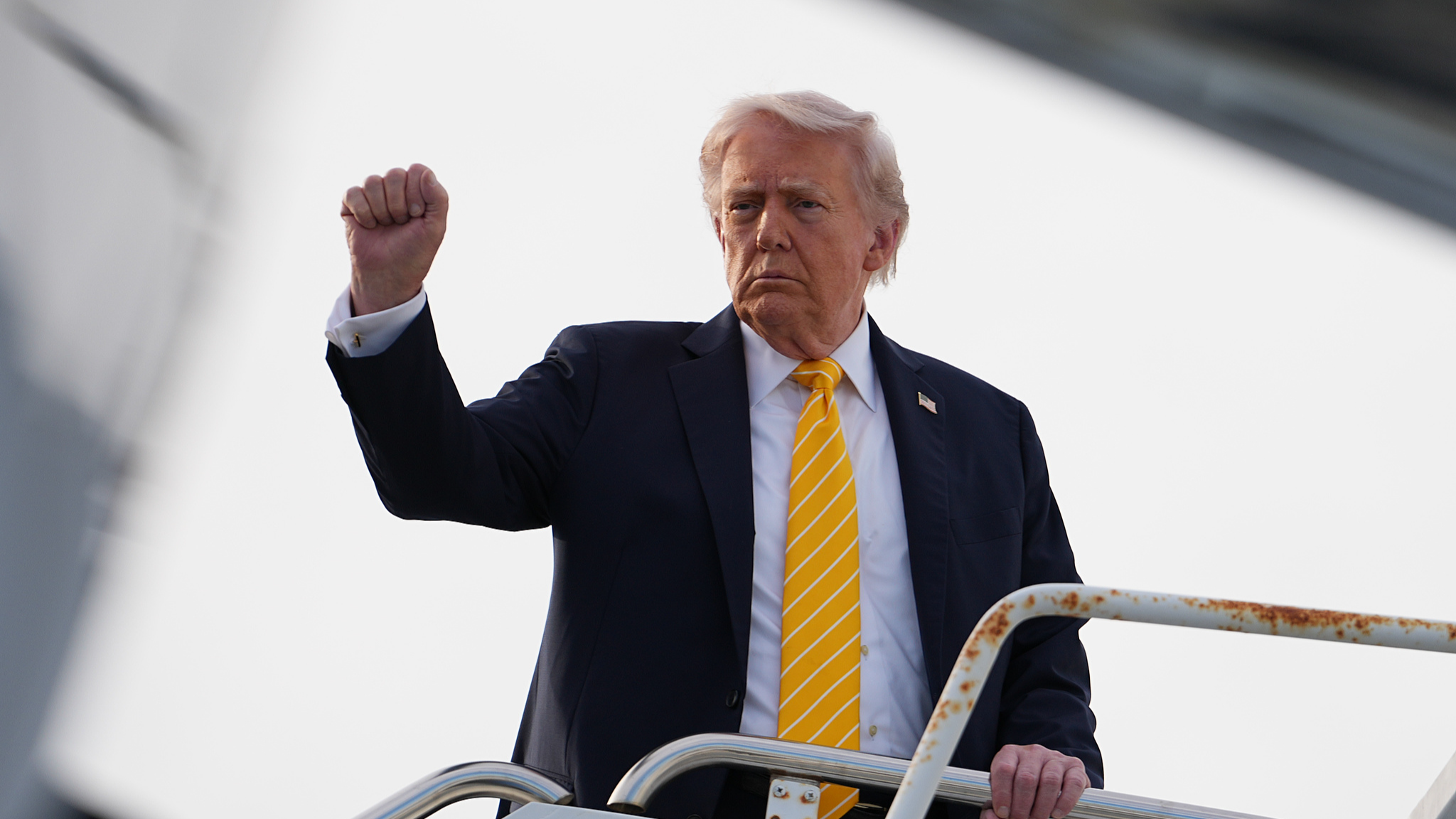 US President Donald Trump boards Air Force One at Palm Beach International Airport in West Palm Beach, Florida, US, May 2, 2026. /VCG