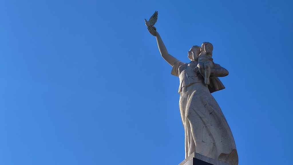 A file photo of the Sculpture of Peace at the Memorial Hall of the Victims in Nanjing Massacre by Japanese Invaders in Nanjing, China. /VCG