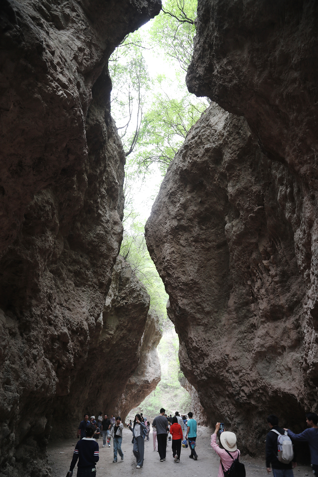 Visitors walk through Yixiantian, the 