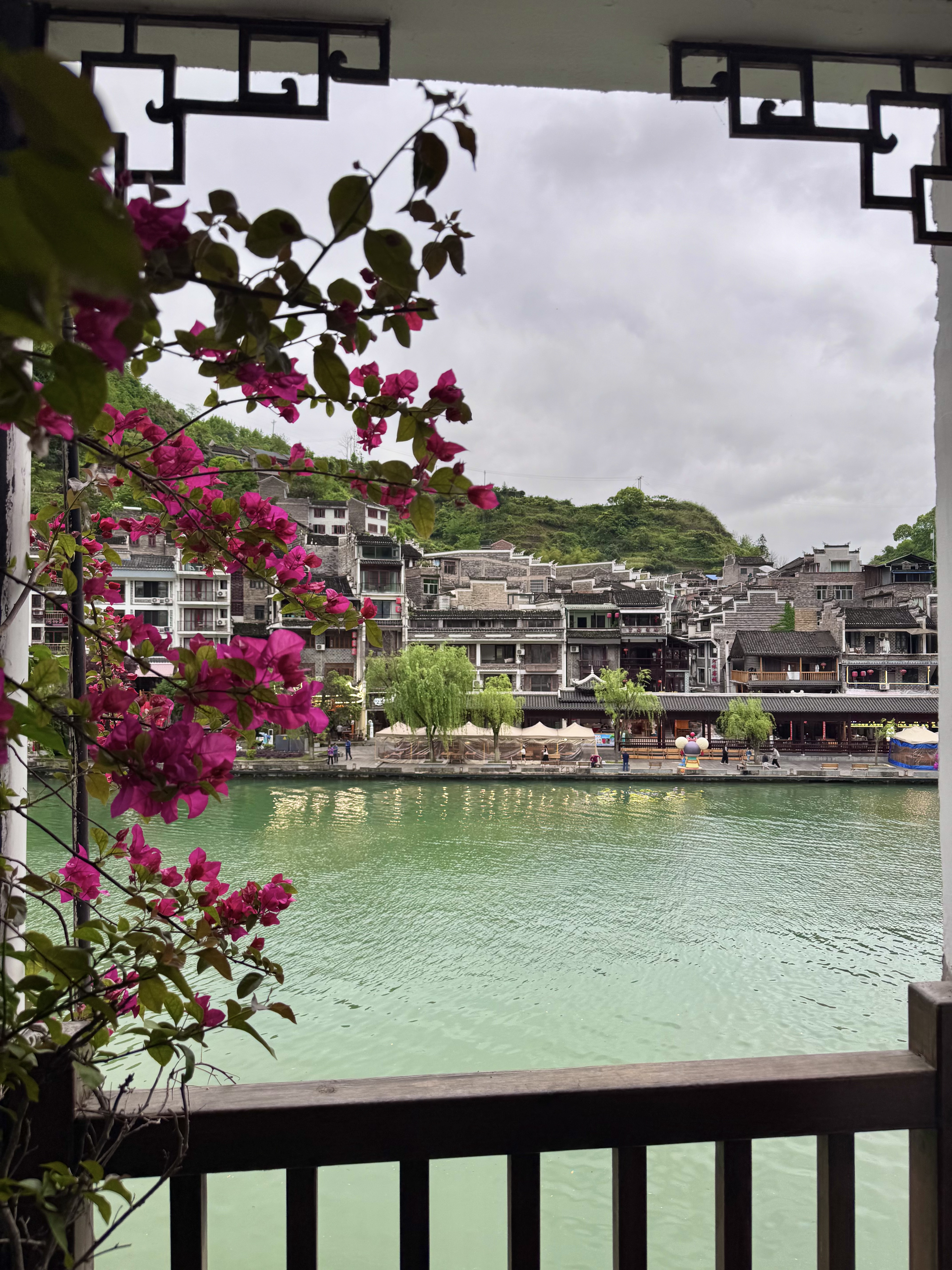 View seen from a homestay in Zhenyuan ancient town. /CGTN