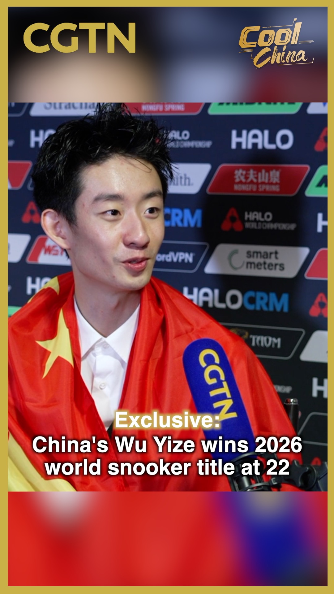 Exclusive: China's Wu Yize wins 2026 world snooker title at age 22