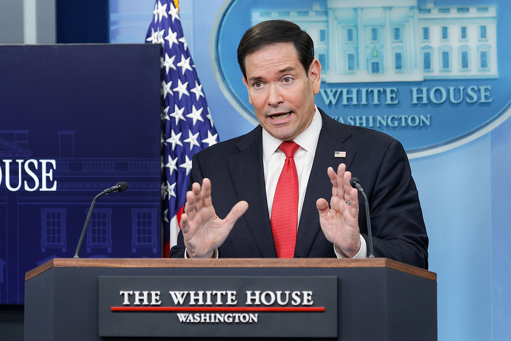 US Secretary of State Marco Rubio speaks during a press conference at the White House, Washington, DC, May 5, 2026. /VCG