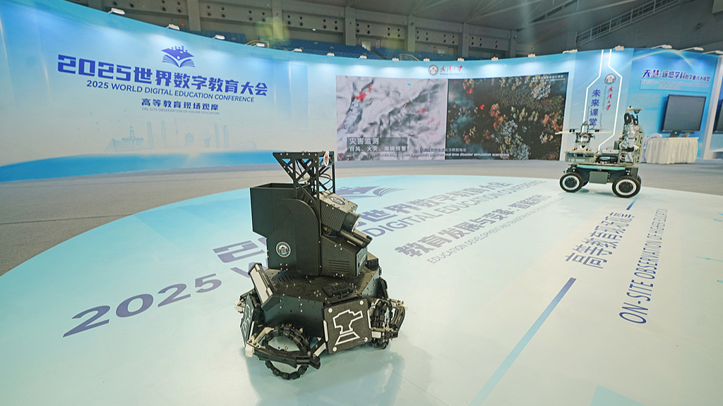Robots are seen at the 2025 World Digital Education Conference, central China's Hubei Province, May 13, 2025. /VCG