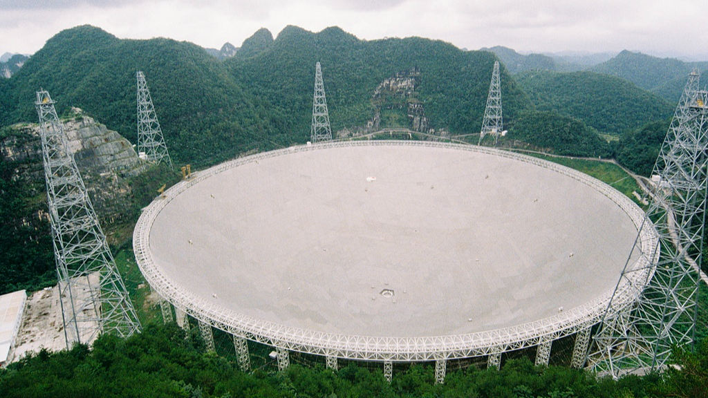 China's Five-hundred-meter Aperture Spherical Radio Telescope, southwest China's Guizhou Province, September 29, 2025. /VCG