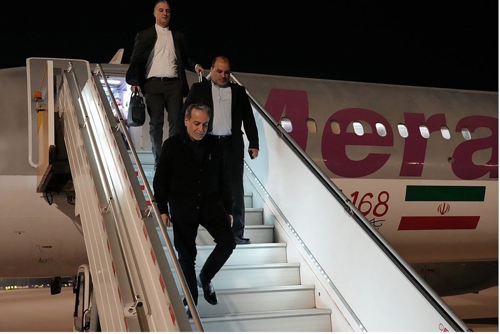 Iranian Foreign Minister Seyed Abbas Araghchi arrives in Beijing, China, May 6, 2026. /CFP