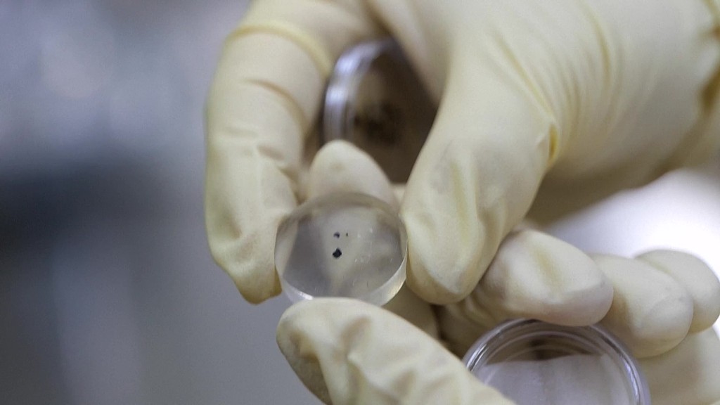 The lunar samples brought back by Chang'e-6. /VCG