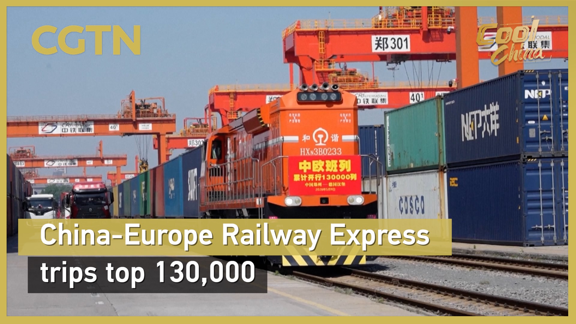 China-Europe Railway Express trips top 130,000