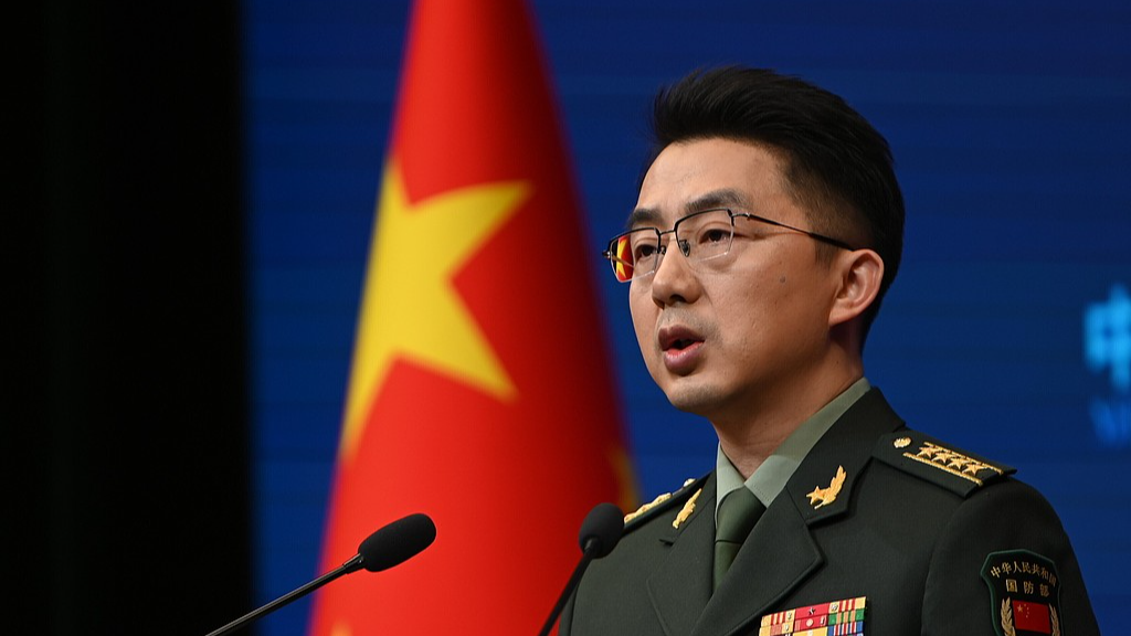 A file photo of Jiang Bin, spokesperson for the Ministry of National Defense. /VCG
