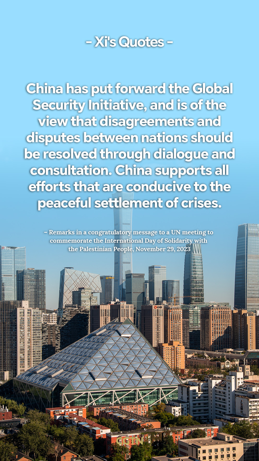 President Xi Jinping's key quotes on advancing global governance