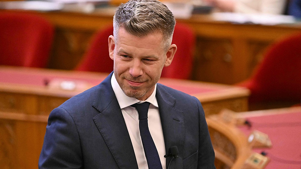 Hungary's Peter Magyar attends the inaugural session of the new parliament in Budapest, Hungary, May 9, 2026. /VCG