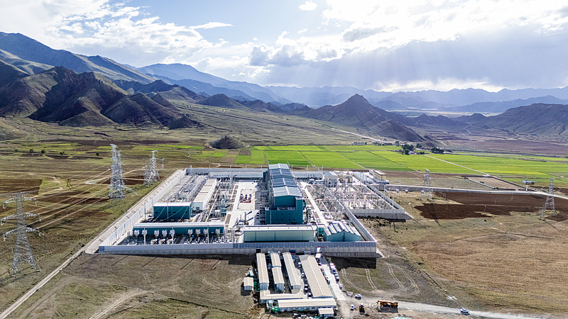 Lhasa Ultra-High Voltage Converter Station in southwest China's Xizang Autonomous Region, June 6, 2025. /VCG
