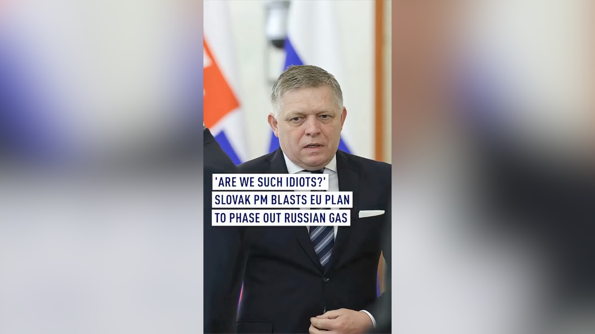 'Are we such idiots?' Slovak PM on EU plan to phase out Russian gas
