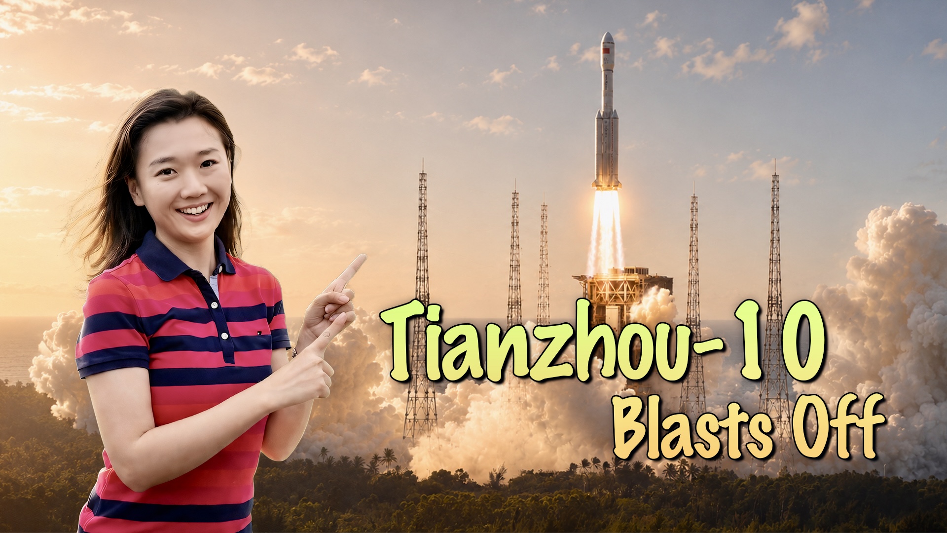 Blastoff! Tianzhou-10 cargo ship successfully launched