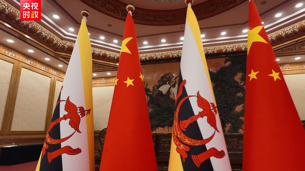 Chinese President Xi Jinping meets Brunei's crown prince