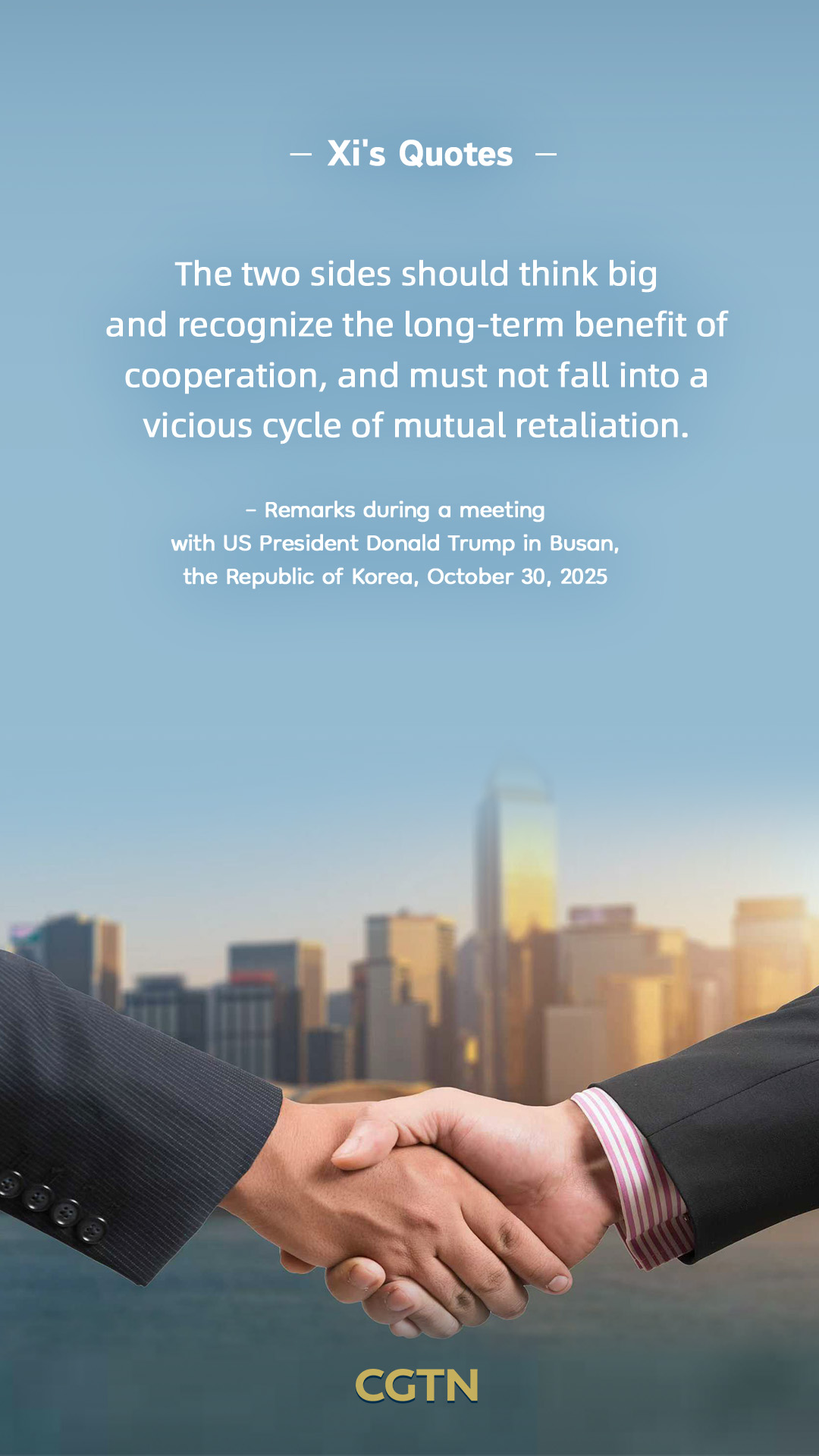 President Xi Jinping's key quotes on China-US relations