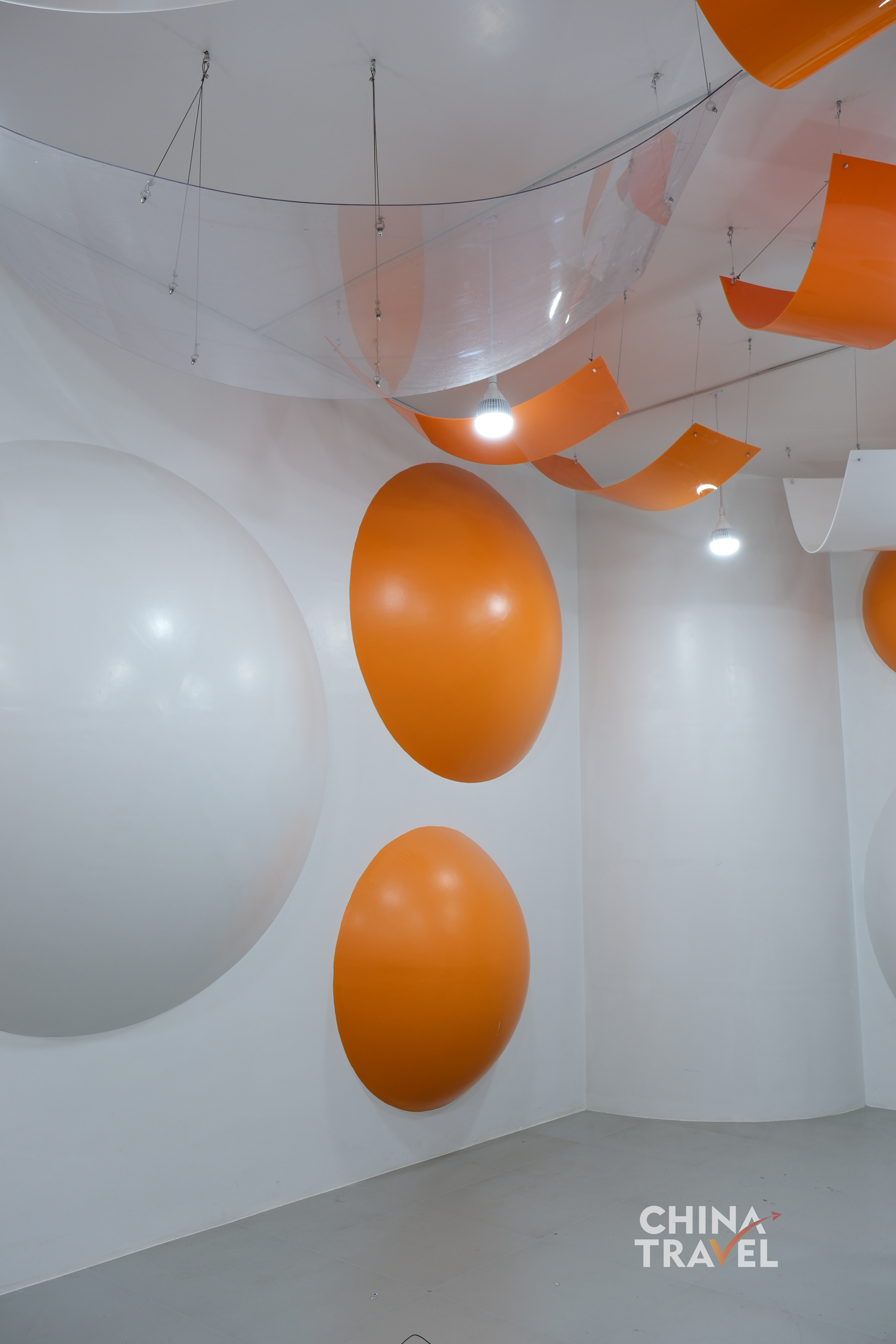 Geometric absorbers and diffusers shape the space, controlling how sound travels, reflects and dissipates. /CGTN
