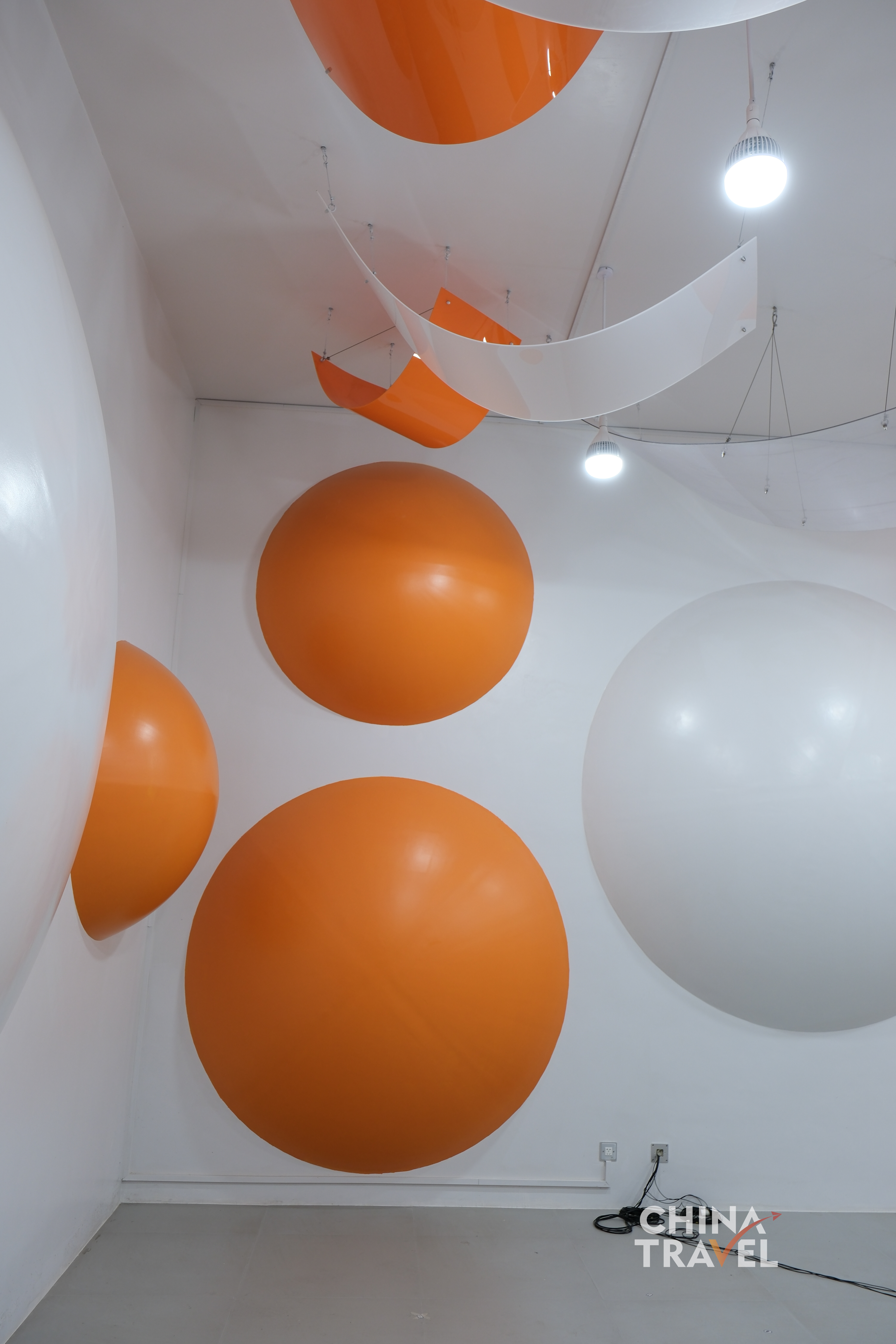 Geometric absorbers and diffusers shape the space, controlling how sound travels, reflects and dissipates. /CGTN
