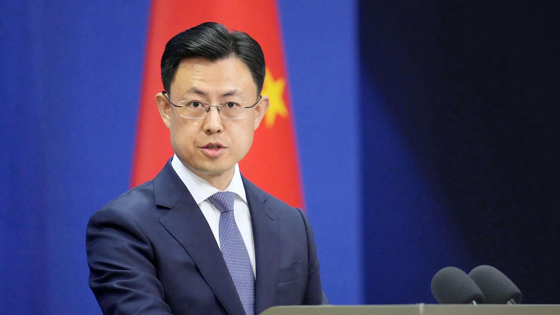 Chinese Foreign Ministry spokesman Guo Jiakun speaks at a press conference, Beijing, China, May 11, 2026. /VCG