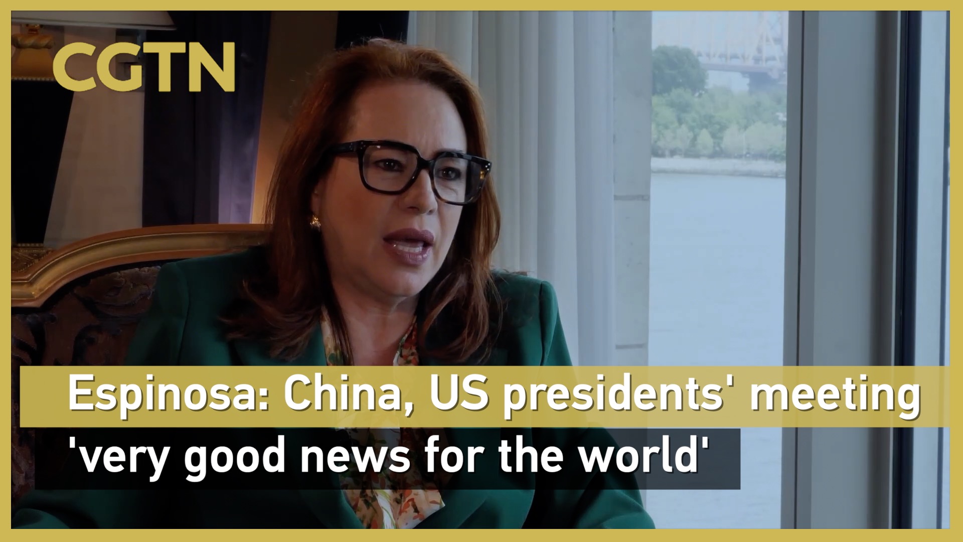 Espinosa: China, US presidents' meeting 'very good news for the world'