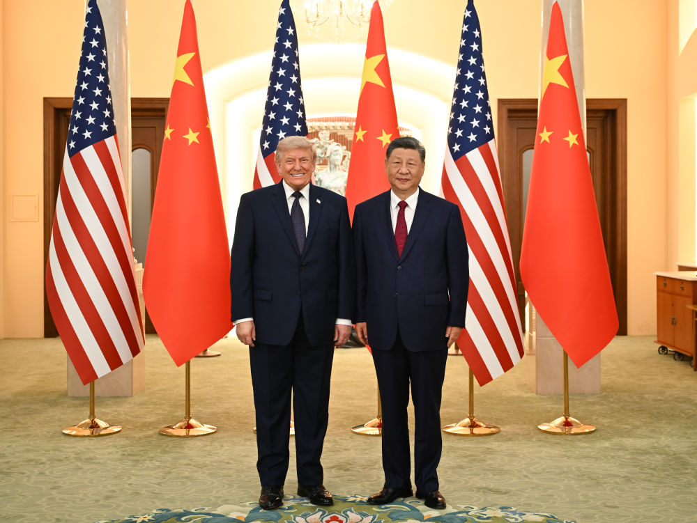 Chinese President Xi Jinping holds a banquet to welcome US President Donald Trump on his state visit to China at the Great Hall of the People in Beijing, capital of China, May 14, 2026. /Xinhua