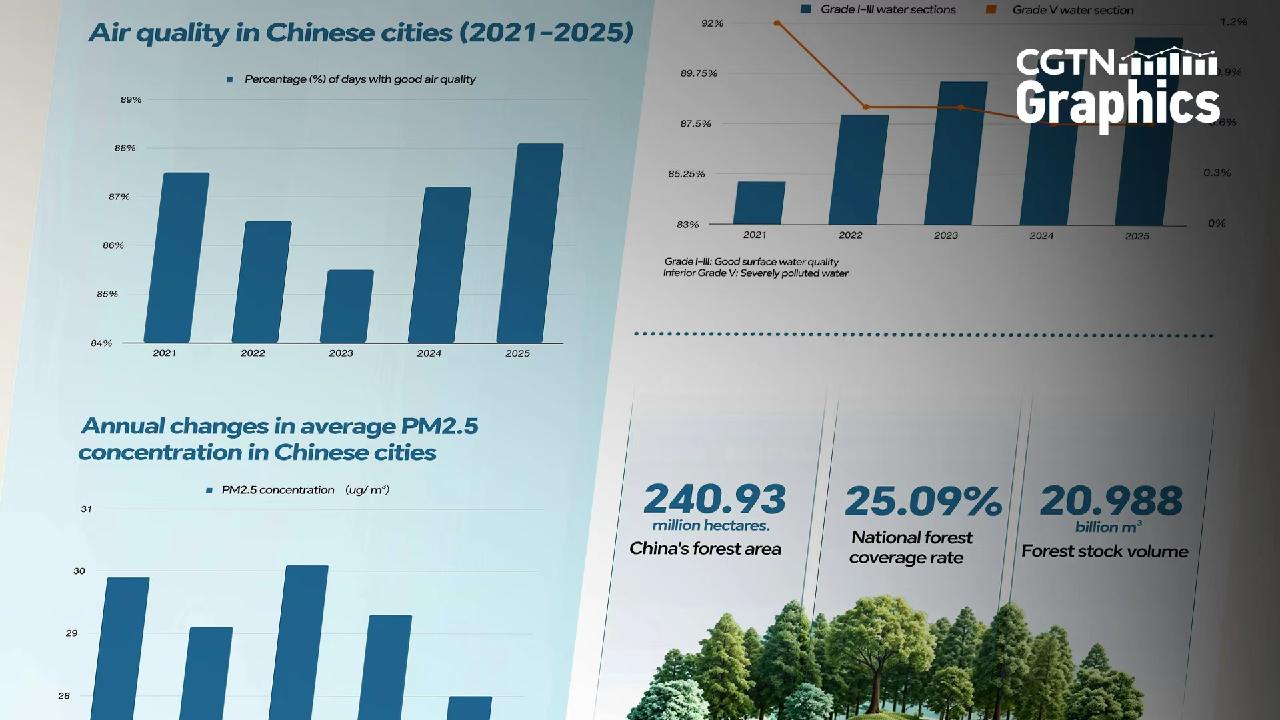 China's governance achievements: Ecological development in numbers