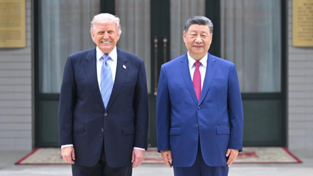 Chinese President Xi Jinping and US President Donald Trump have a private meeting at Zhongnanhai in Beijing, May 15, 2026. /Xinhua