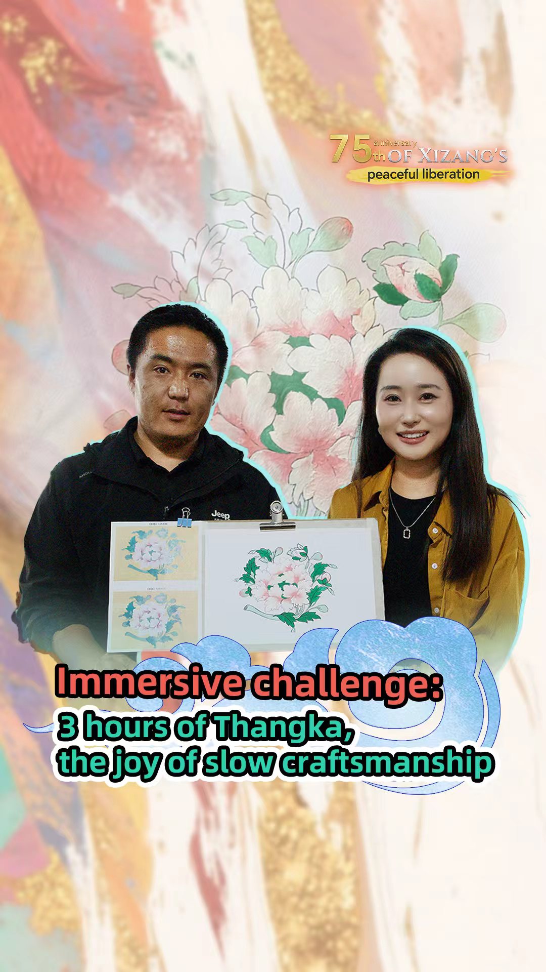 Immersive challenge: 3 hours of Thangka, the joy of slow craftsmanship