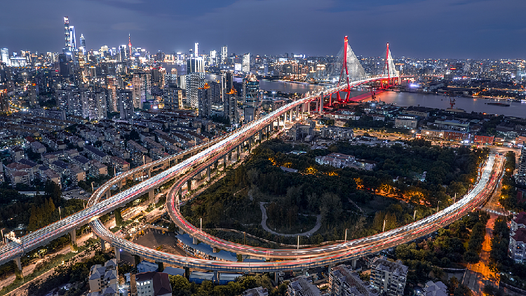 Live: Dazzling nightscape at Shanghai's Yangpu Riverside – Ep. 4