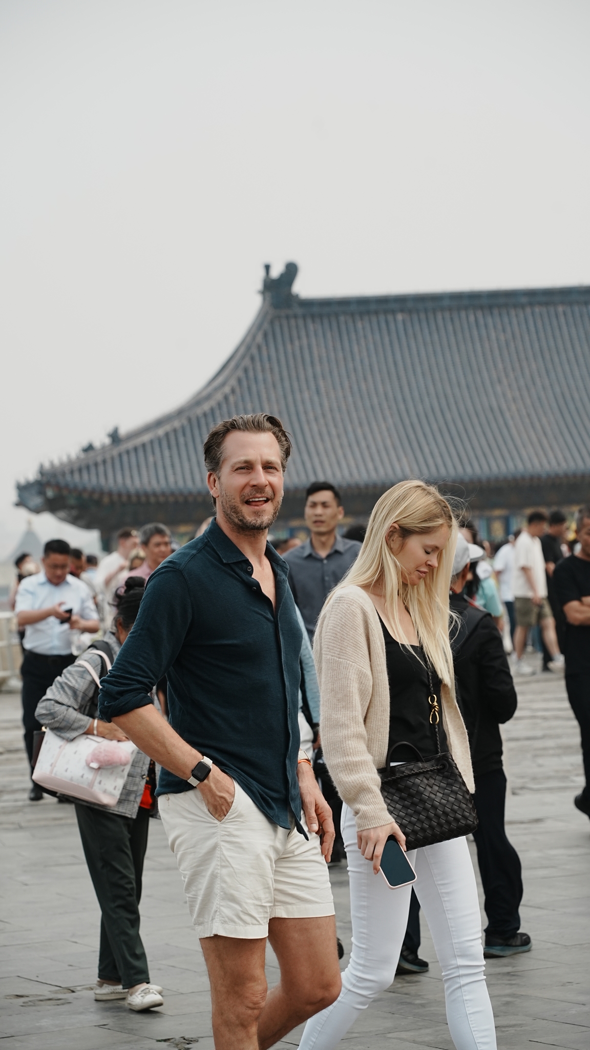 Visitors are seen at Beijing's Temple of Heaven on May 15, 2026. /VCG