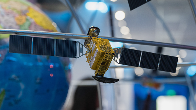 A model of the BeiDou Navigation Satellite System, Xingtai City, north China's Hebei Province, April 24, 2025. /VCG