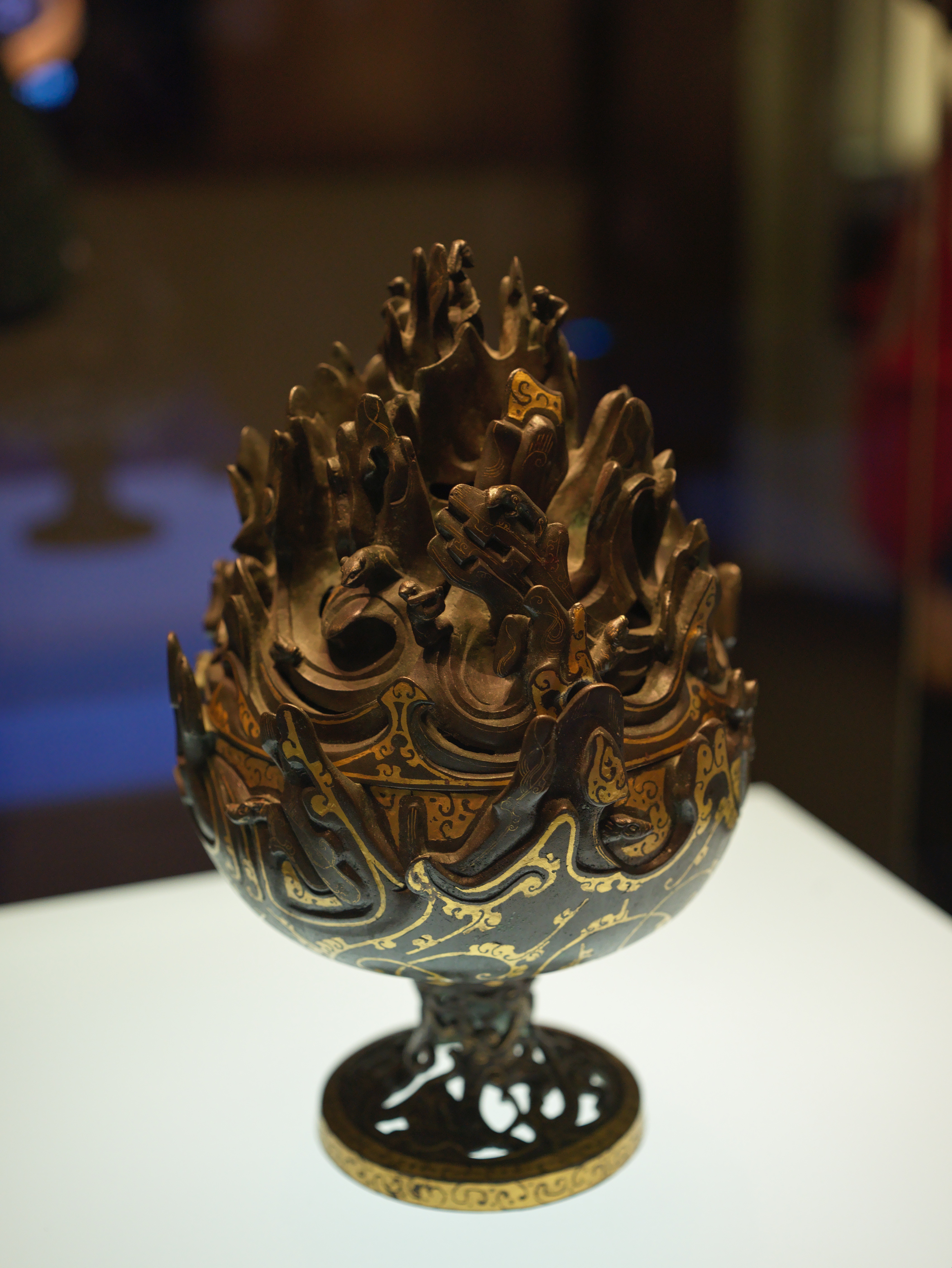 Boshan Lu, a Chinese-style incense burner made in the Western Han Dynasty (206 BC-AD 25), Hebei Museum. Chen Hongyu/CGTN