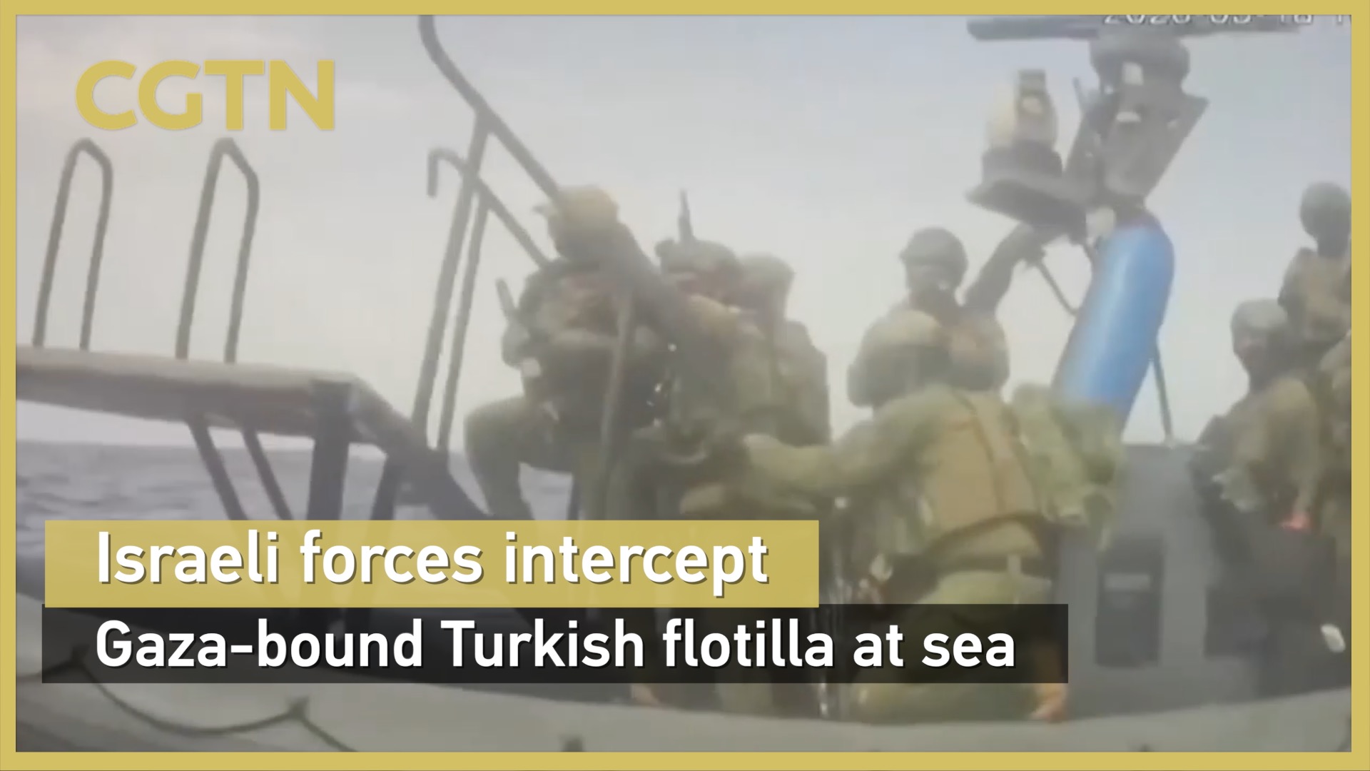 Israeli navy intercepts Gaza-bound aid flotilla
