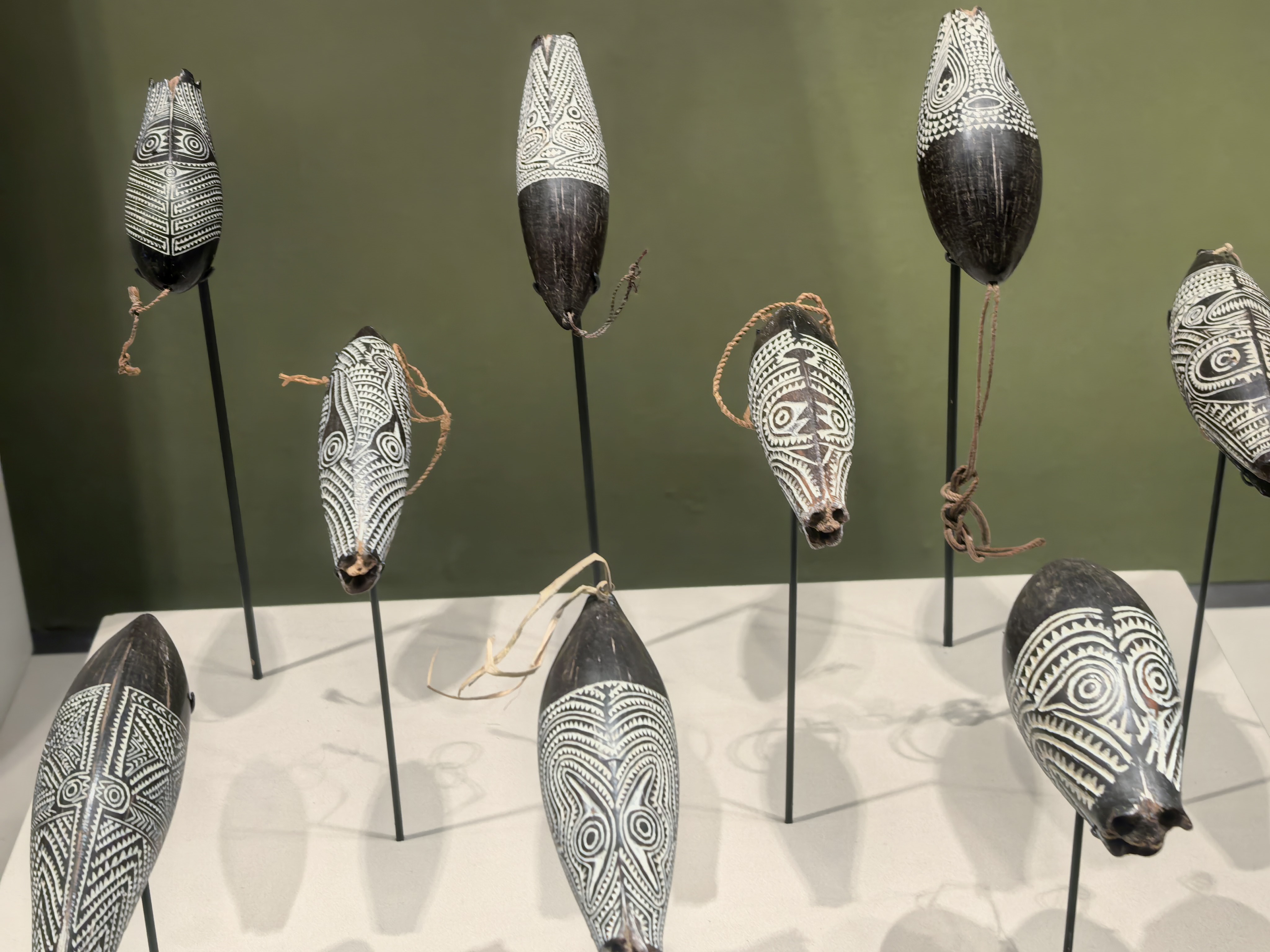 Artifacts on display at the exhibition 