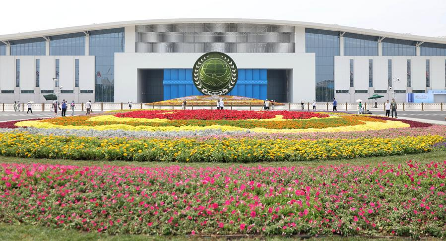 The main venue of the Shanghai Cooperation Organisation Summit 2025 in Tianjin, north China, August 29, 2025. /Xinhua