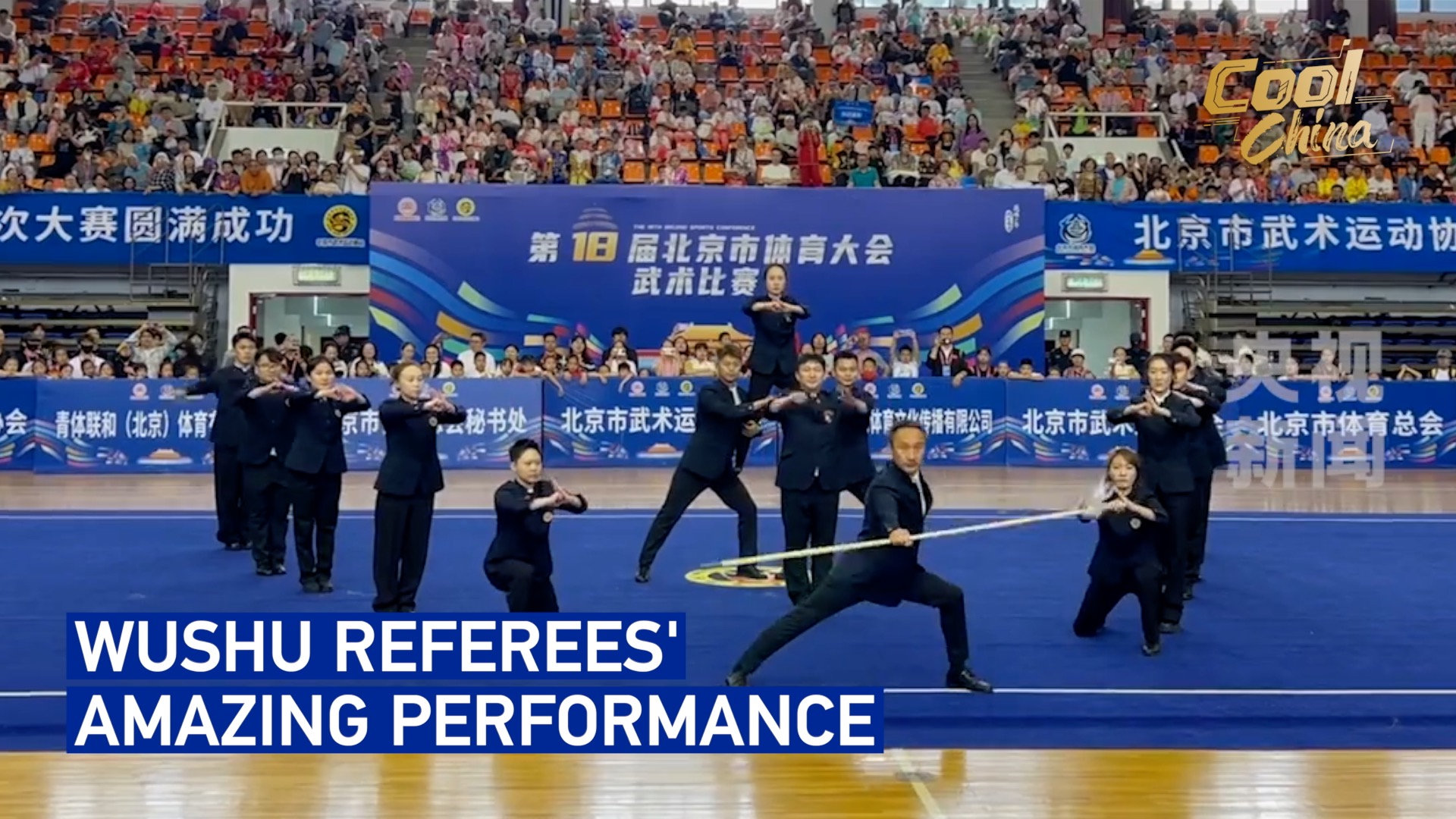Wushu referees' amazing performance