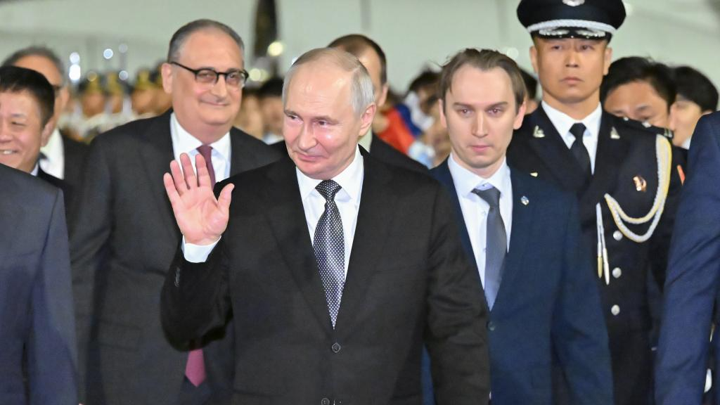 Russian President Vladimir Putin arrives in Beijing for state visit