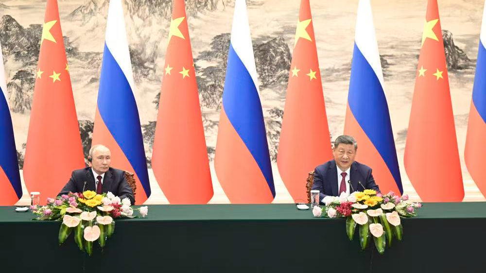 Xi Jinping, Vladimir Putin meet the press