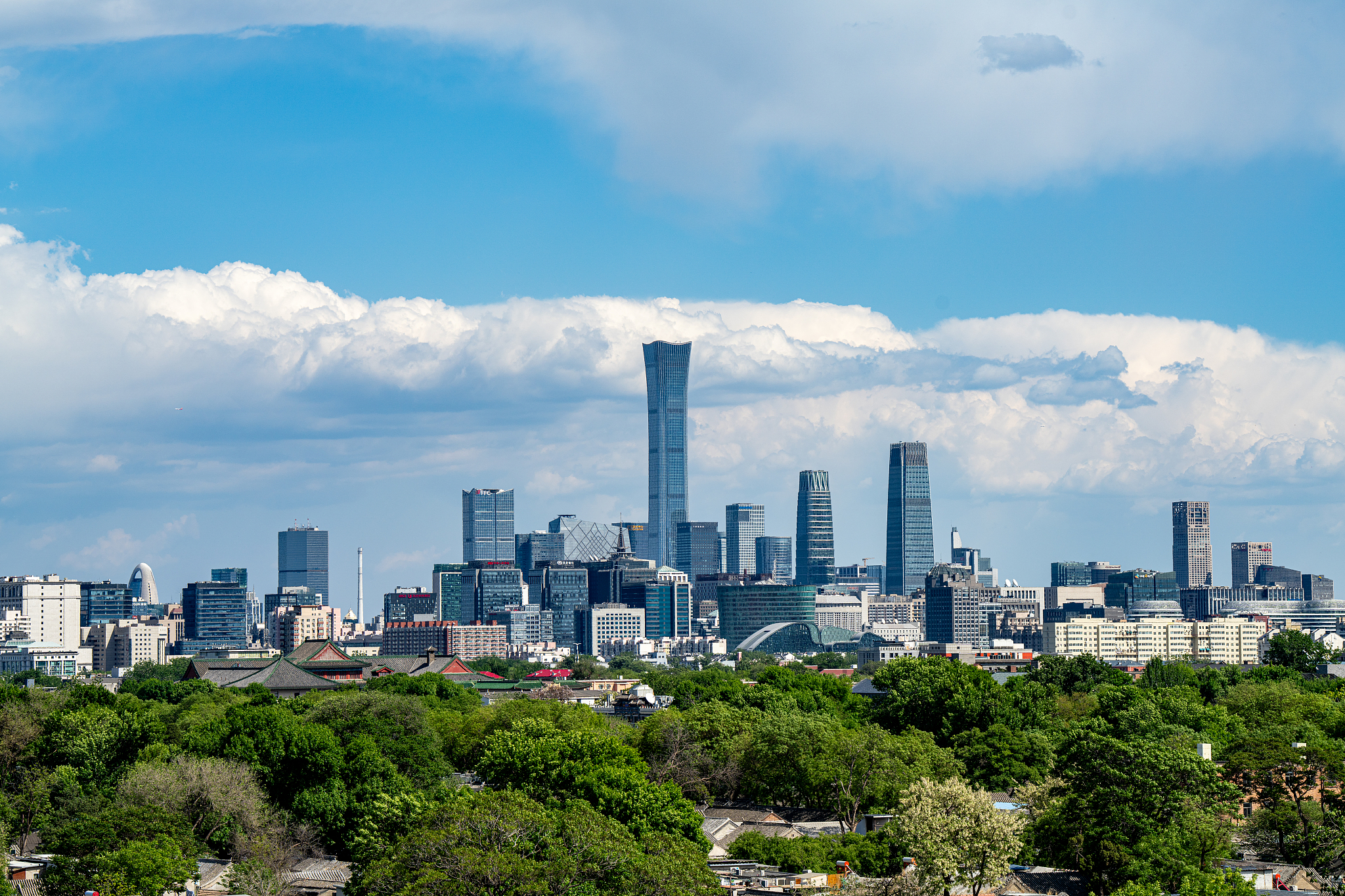 Beijing's CBD is pictured on April 29, 2026. /VCG