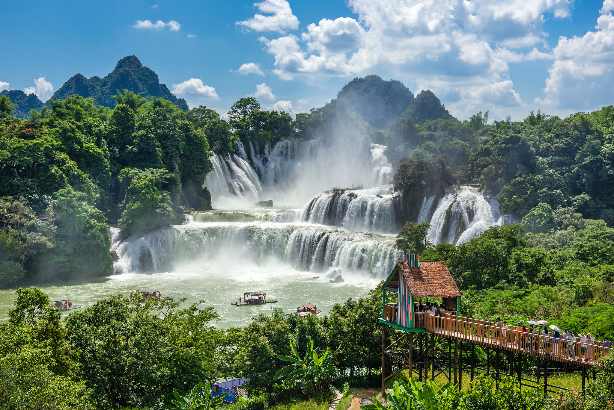 The Detian Waterfall in Chongzuo, Guangxi Zhuang Autonomous Region, south China, July 26, 2025. /VCG