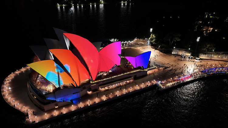 Live: Sydney Opera House sails light up as Vivid Festival begins