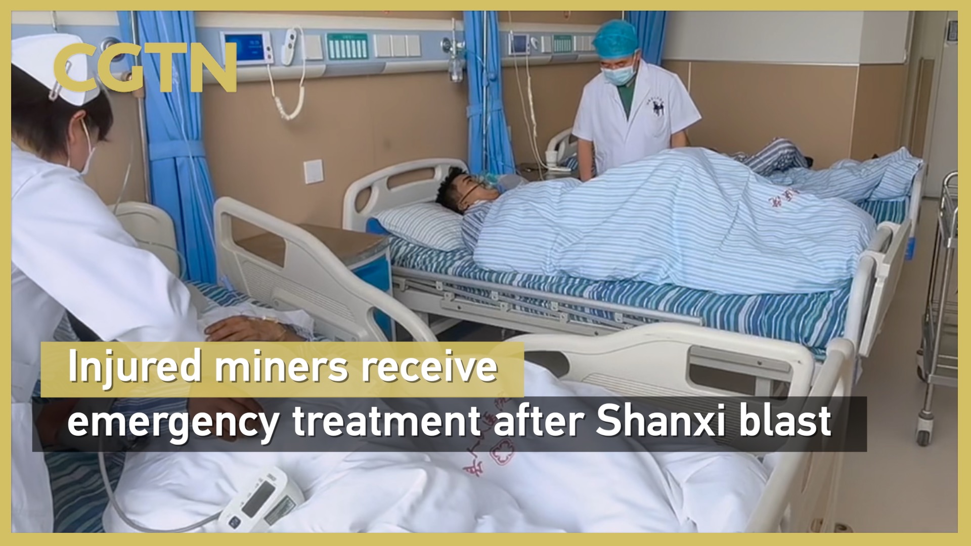 Injured miners receive emergency treatment after Shanxi blast
