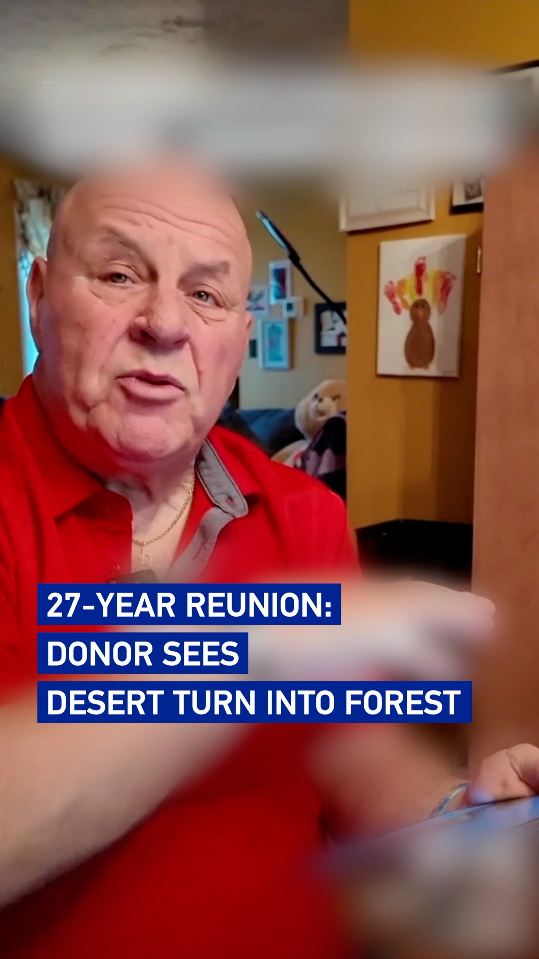 27-year reunion: Donor sees desert turn into forest